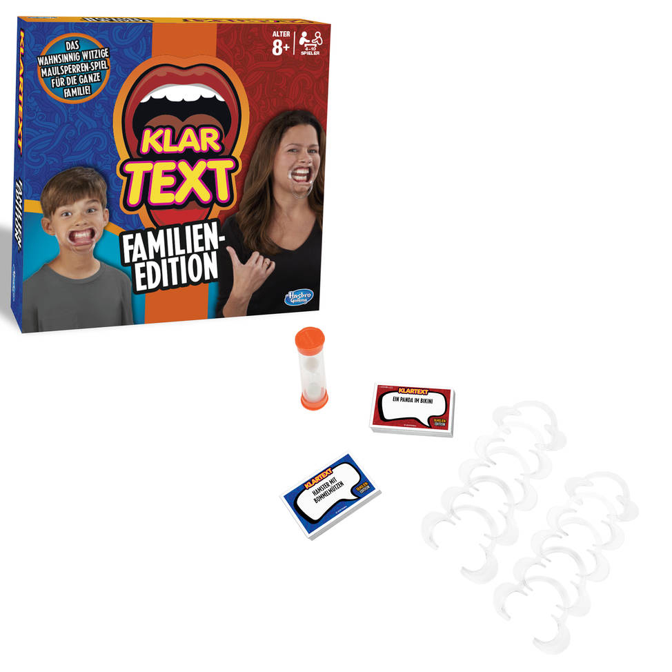 HASBRO GAMING Klartext Familien-Edition Gesellschaftsspiel Mehrfarbig