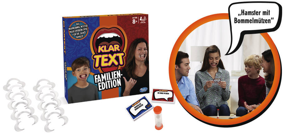 HASBRO GAMING Klartext Familien-Edition Gesellschaftsspiel Mehrfarbig