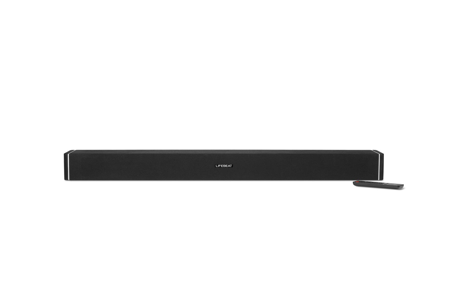 MEDION Lifebeat P61078, WLAN Soundbar, Schwarz/Silber