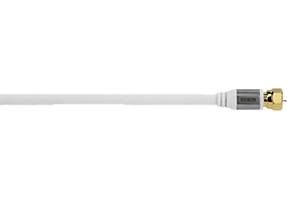 AVINITY Cable SAT 5 m - Câble de raccordement SAT (Blanc)