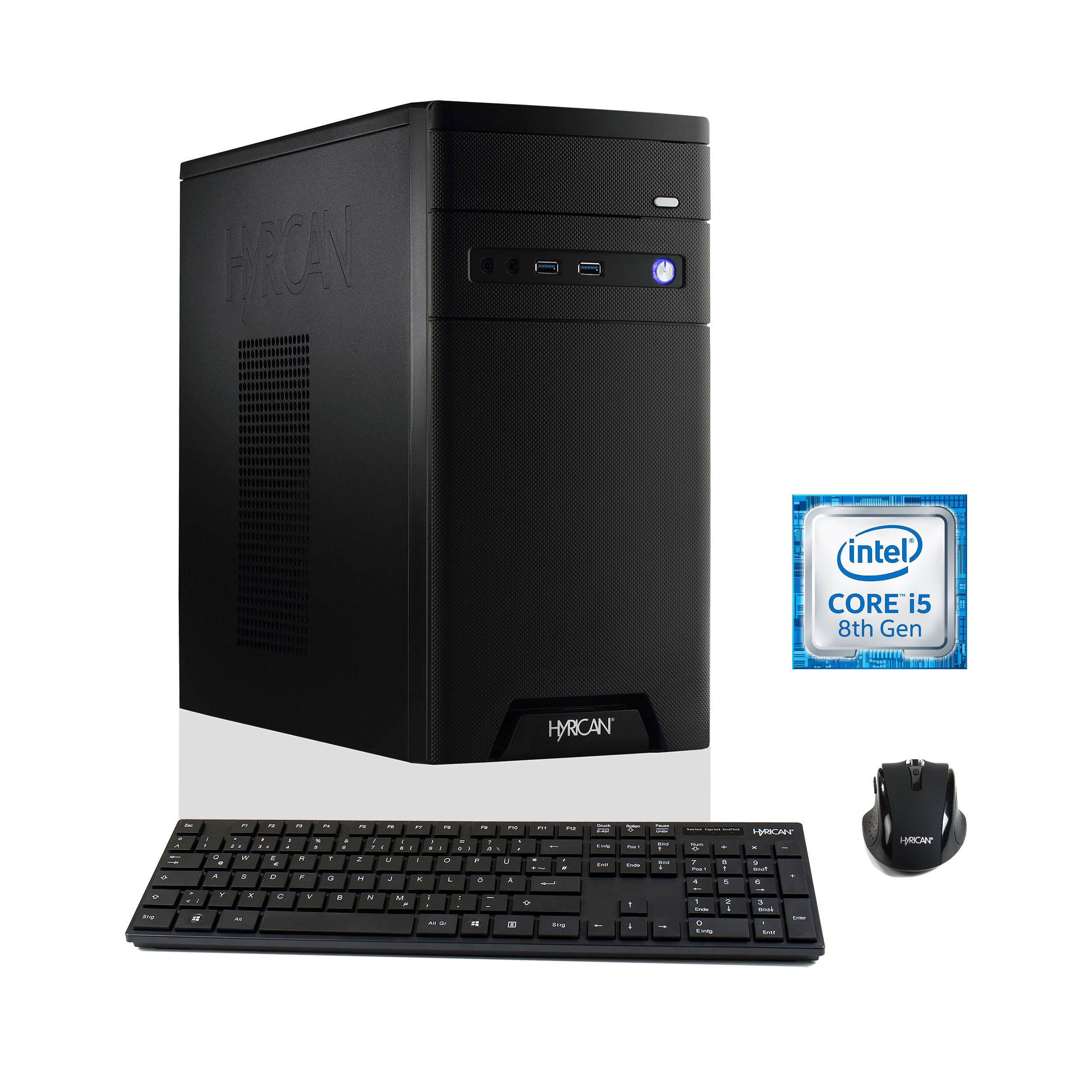 HYRICAN CYBERGAMER 6169 BLACK - Intel® Core™ i5 i5-8400 - 8 GB - 120 GB - AMD Radeon™ RX 580 - Windows 10