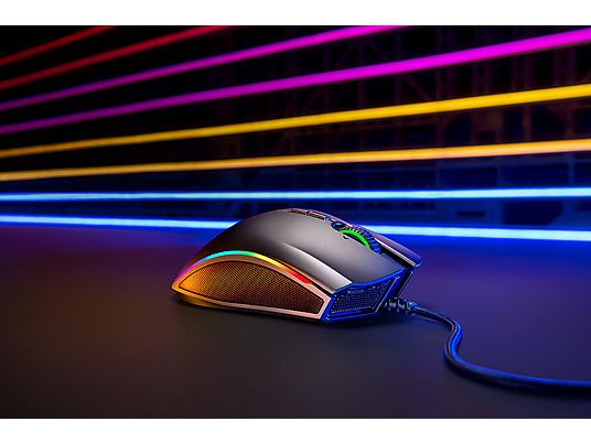 RAZER Mamba Elite - Gaming Maus, Kabelgebunden, Optisch mit Laserdioden, 16000 dpi, Schwarz