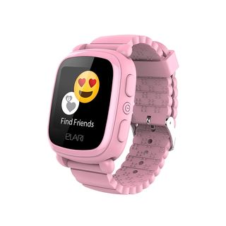 Smartwatch infantil - Elari KidPhone 2, 1.4", GPS, Bluetooth, IP54, Botón SOS, Rosa
