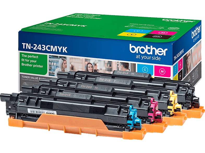 BROTHER TN-243CMYK Toner Magenta, (Cyan, 4-Farben Gelb, Schwarz) Multipack