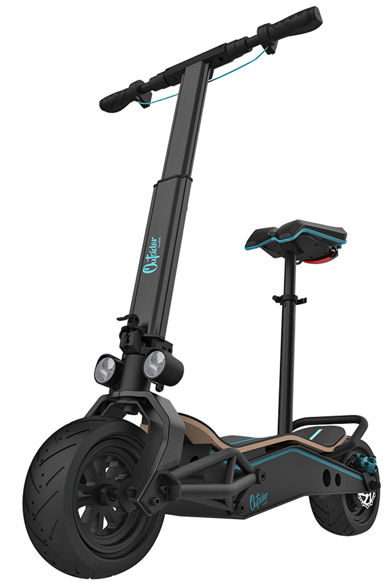 Patinete eléctrico - Cecotec DemiGod, 800W, 35km/h, Autonomía 30km, Negro