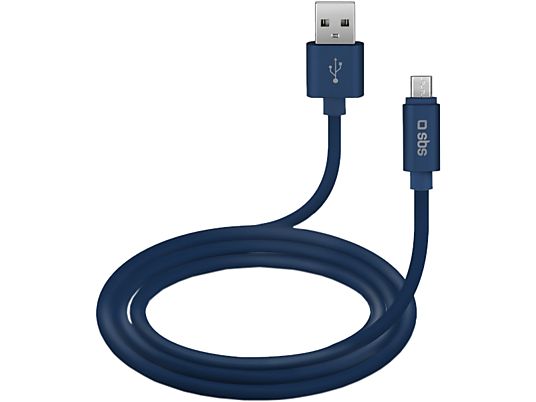 SBS Collezione Polo - Micro USB Cavo (Blu)