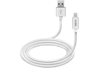 SBS Collection Polo - Micro USB Câble (Blanc)