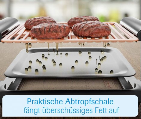 MEDIA SHOP Elektrogrill Livington Smokeless Grill M17314 Elektrogrill, Schwarz 