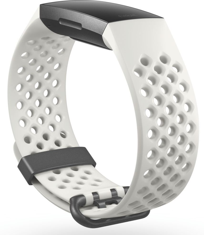 Pulsera de actividad - Fitbit Charge 3, Ritmo cardíaco, Pantalla táctil, Bluetooth, T única, Blanco