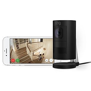 RING Stick Up Cam Elite - schwarz, HD-Überwachungskamera für den Innen- und Außenbereich