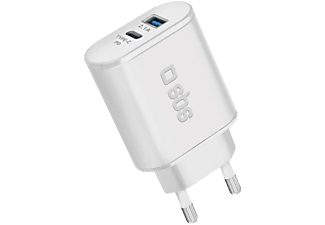 SBS TETRPD18W - Chargeur de voyage (Blanc)