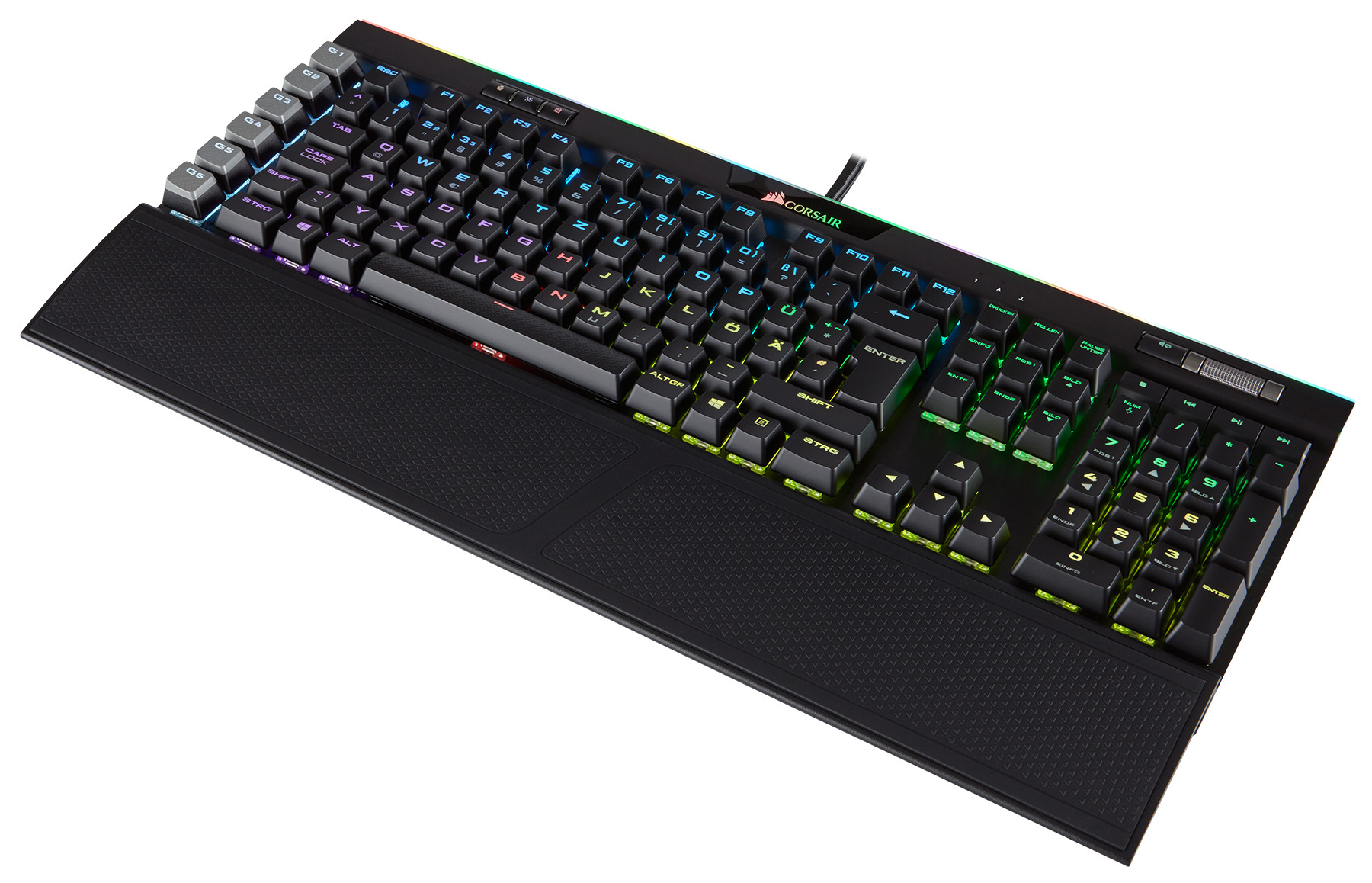 CORSAIR K95 RGB Platinum, Gaming Tastatur, Mechanisch, Cherry MX Brown, Schwarz