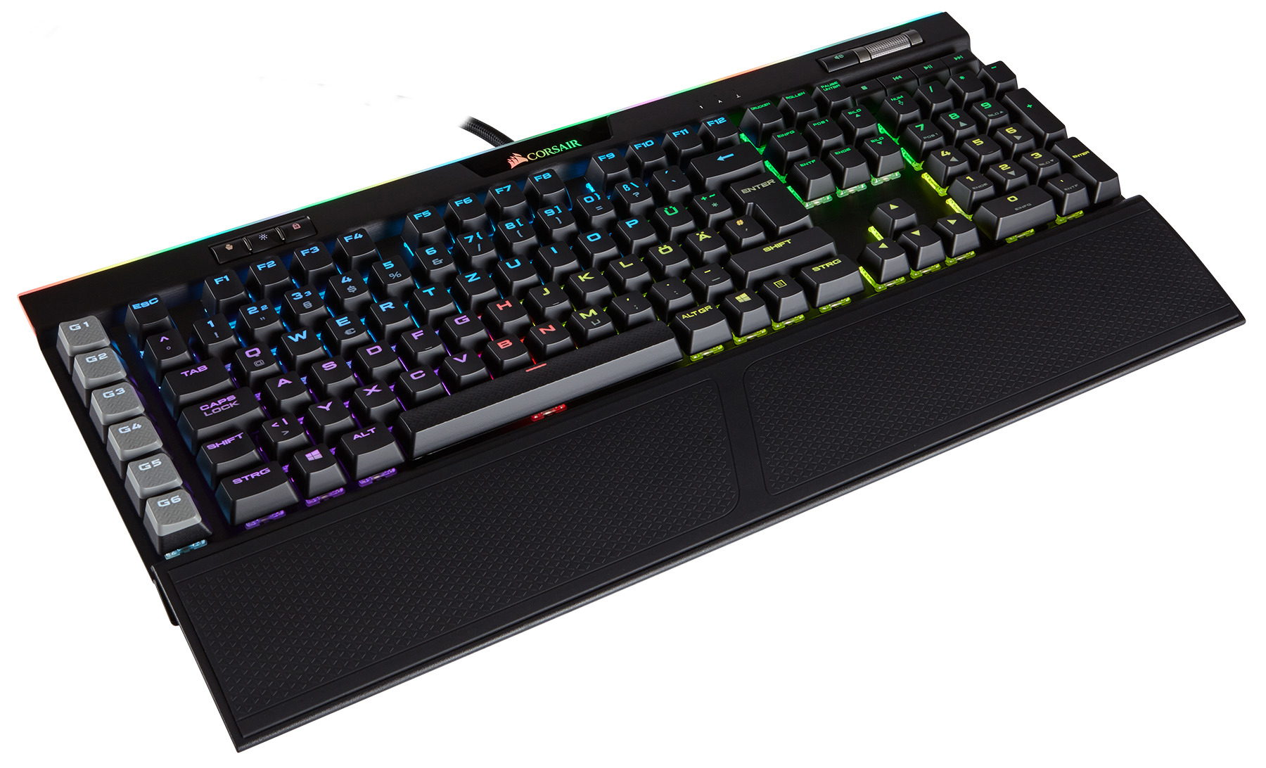 CORSAIR K95 RGB Platinum, Gaming Tastatur, Mechanisch, Cherry MX Brown, Schwarz