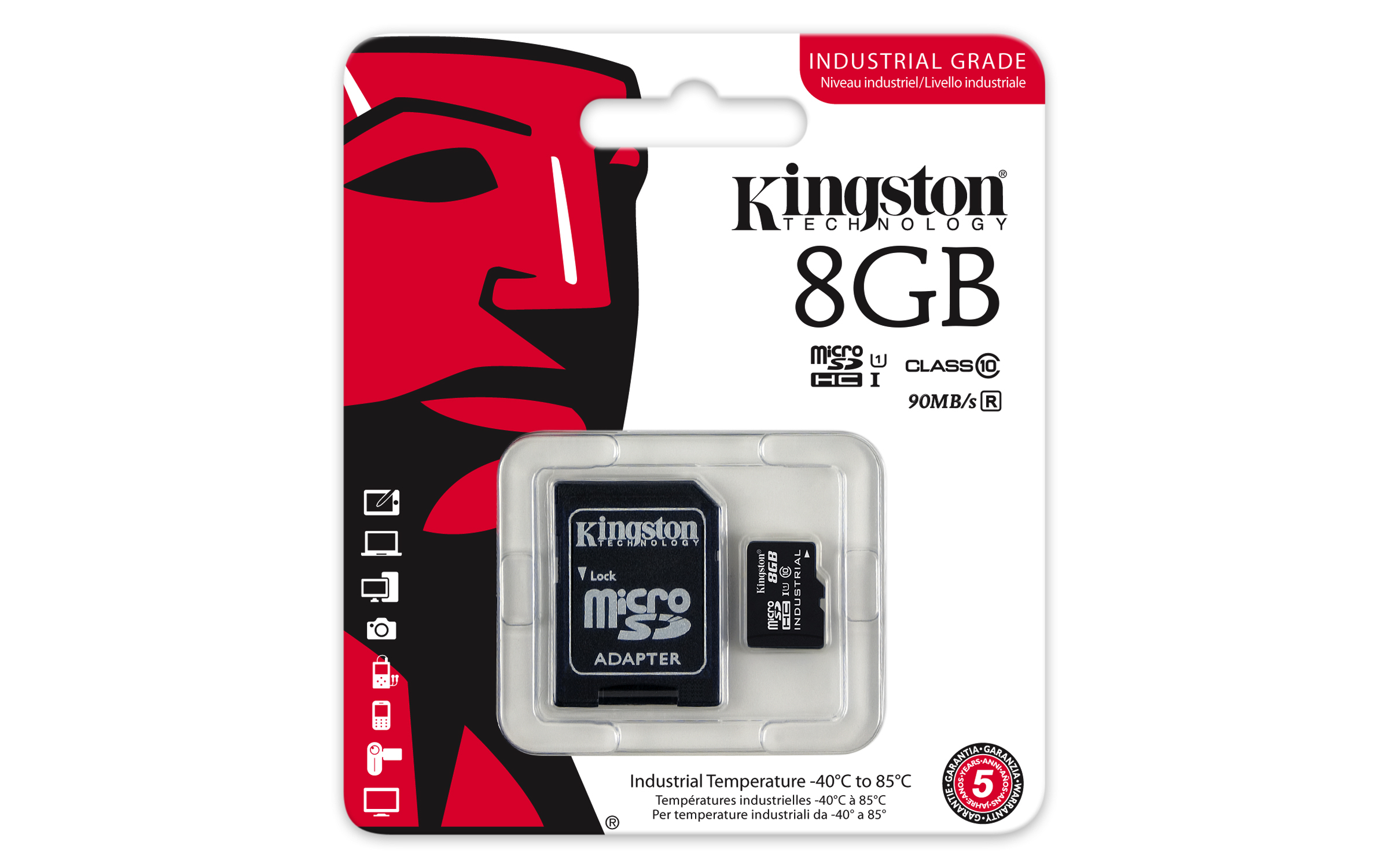 KINGSTON Industrial Temperature microSD UHS-I 8GB