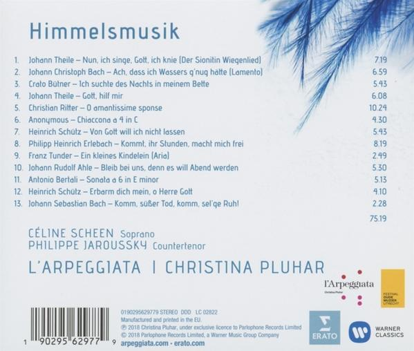 Rückseite einer CD mit einer Liste von Musiktiteln und Credits.