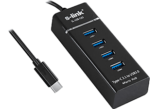 S-LINK SL-USB-C63 USB 3.1 Type-C To 4 Port 3.0 Çevirici