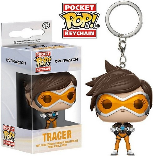 Figura Funko Pop! - Overwatch: Keychain Tracer