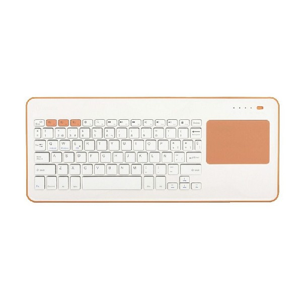 Teclado - Silver Ht ToucHPad Wireless Kb Silver Ht White + Peach