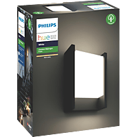 PHILIPS Hue White Fuzo LED Wandleuchte, Schwarz
