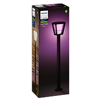 PHILIPS Hue White & Color Amb. Econic LED Wegeleuchte, Schwarz