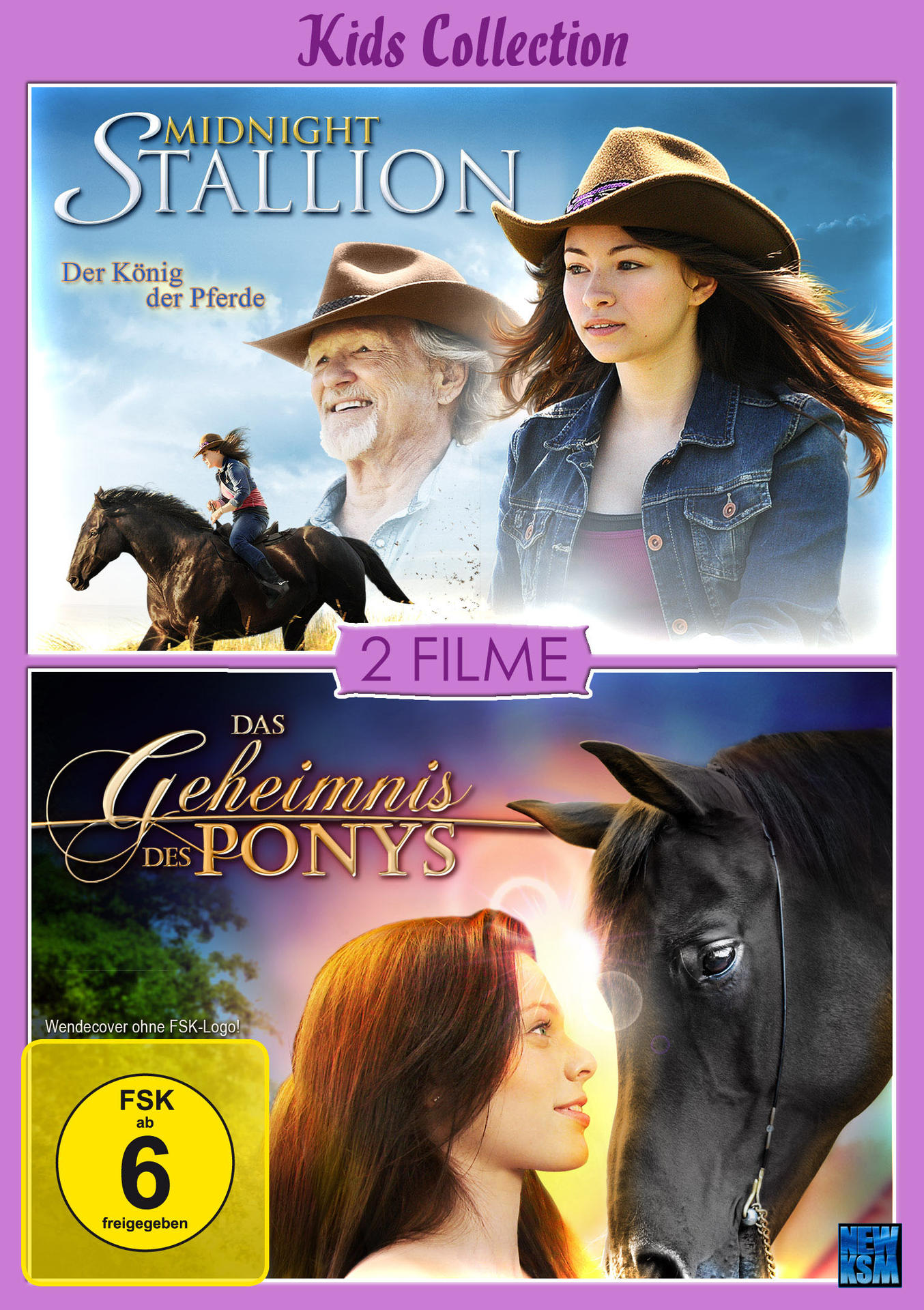 Das Kids DVD Geheimnis - Stallion des Midnight + Collection Ponys