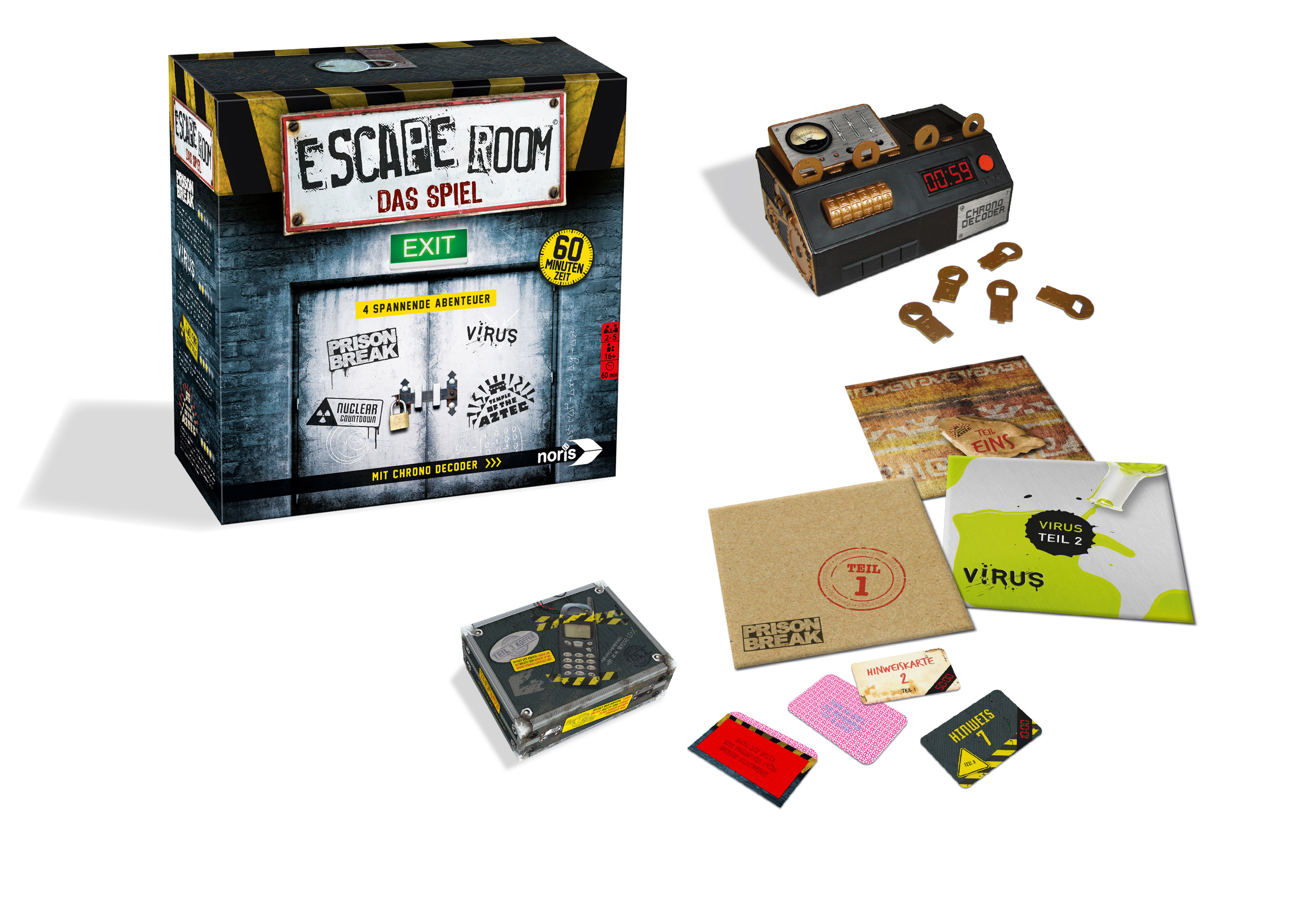 NORIS Escape Room Das Spiel Gesellschaftsspiel Mehrfarbig