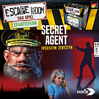 NORIS Escape Room Secret Agent Gesellschaftsspiel, Mehrfarbig