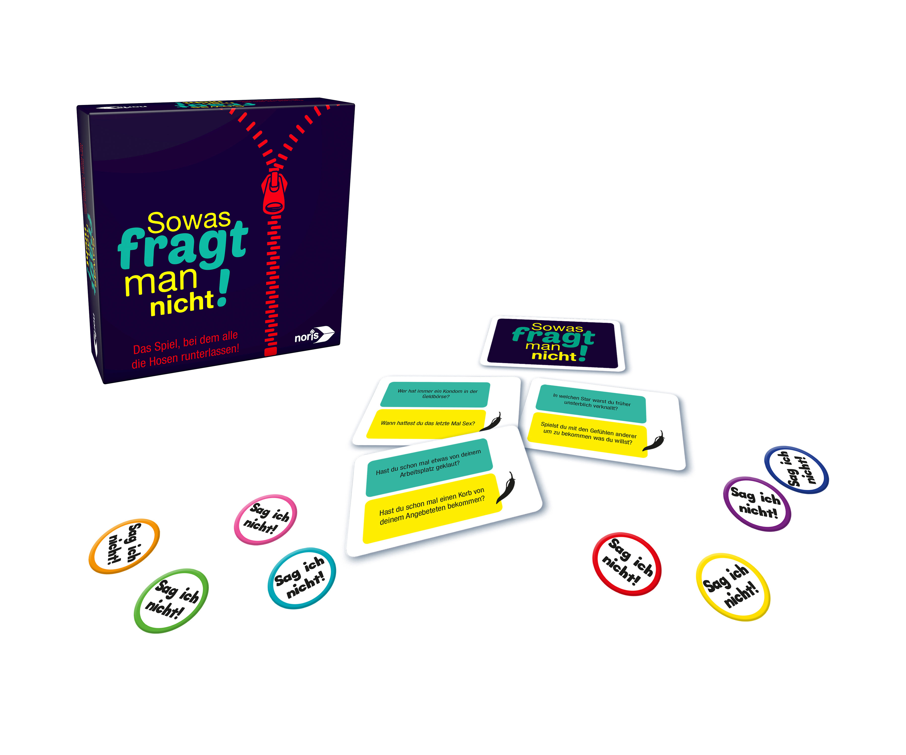 NORIS Sowas fragt man nicht!	 Gesellschaftsspiel Mehrfarbig