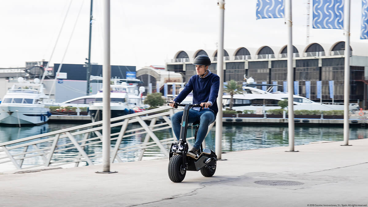 Patinete eléctrico - Cecotec Outsider DemiGod Makalu, 1600W, 45km/h, Autonomía 30km, Negro