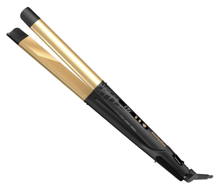 Plancha de pelo - BaByliss Tenacilla 2 en 1 ST440E, Revestimiento cerámico, Alisa y ondula