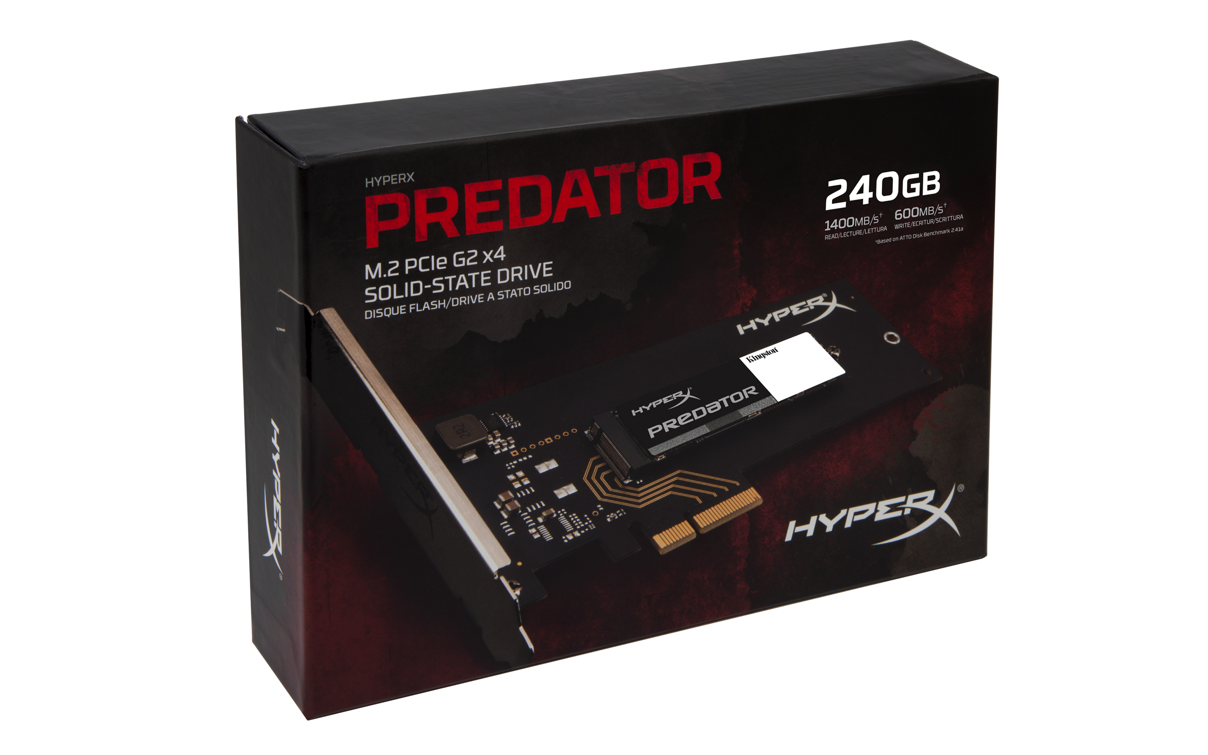 KINGSTON HyperX Predator 240GB X4 M.2 PCIe SSD SHPM2280P2H/240G (1400MB/s Okuma ve 600MB/s Yazma Hızı)