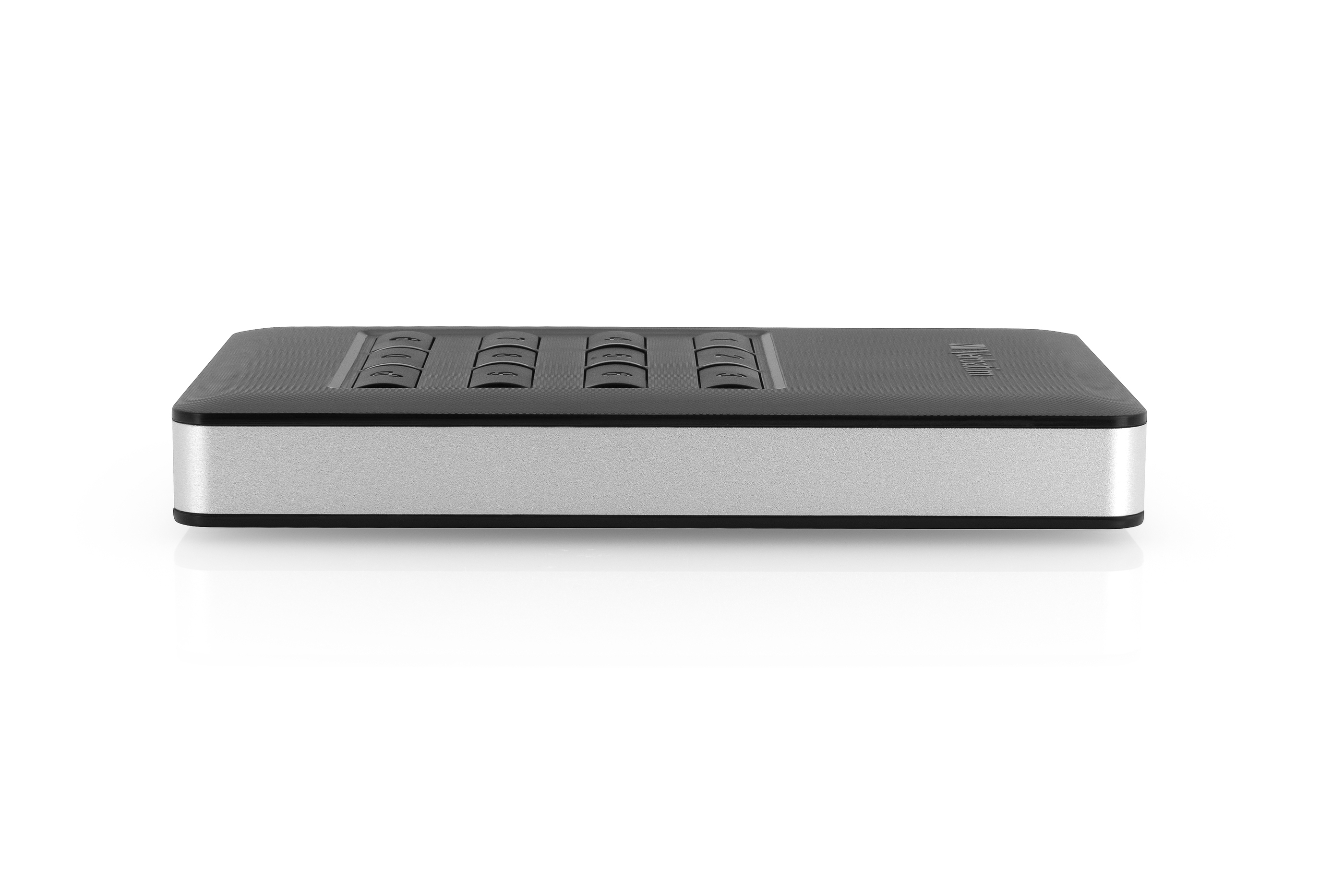 VERBATIM 53403 Secure Portable Festplatte, 2 TB HDD, 2,5 Zoll, extern, Schwarz/Silber
