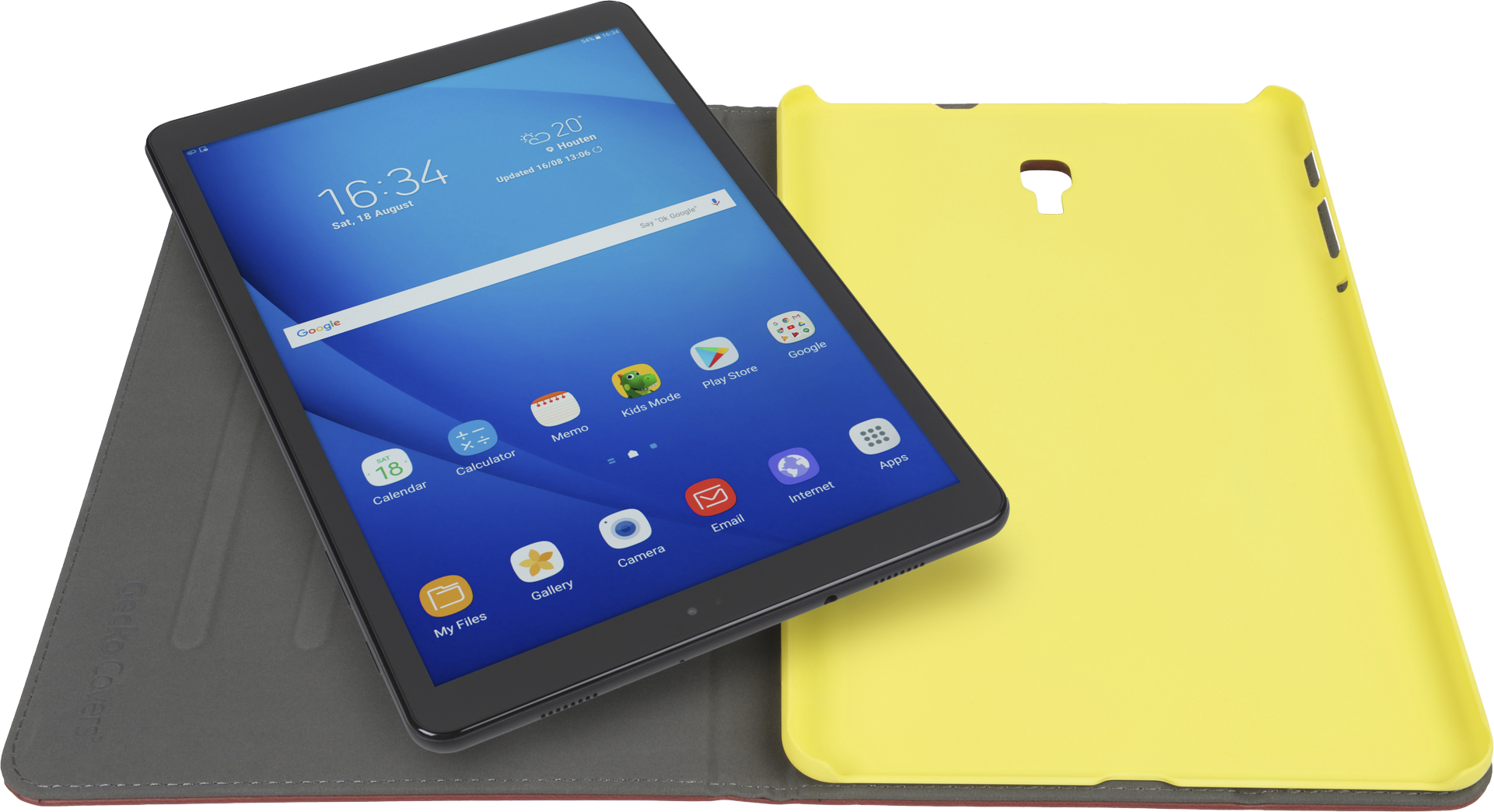 Gecko Samsung Galaxy Tab A 10.5 Easy-click Beschermhoes Bruin - Geel