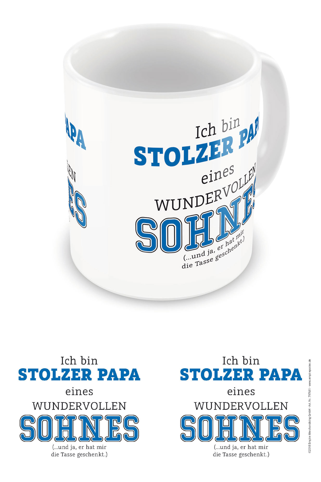 Vater Tasse EMPIRE Eines Sohnes Tasse