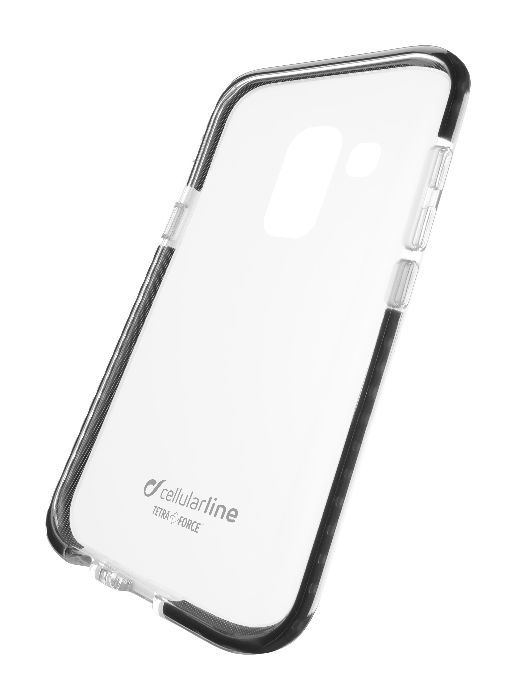 CELLULAR LINE Tetra Galaxy Backcover, Force, J6 + Samsung, Schwarz (2018)