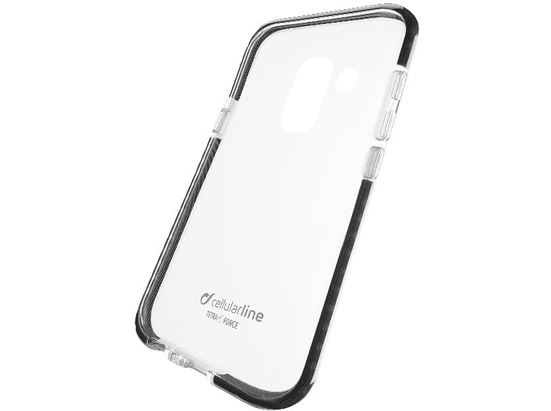 CELLULAR Backcover, Galaxy LINE Tetra Force, + (2018), Schwarz J6 Samsung,