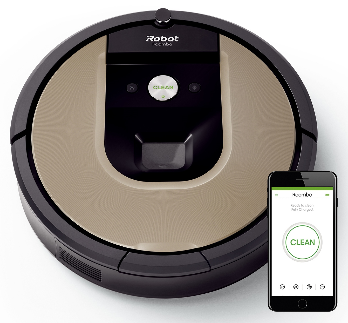 Robot aspirador - iRobot Roomba R966, Succión 5x superior, Toda la casa, Dirt Detect, Con Wi-Fi