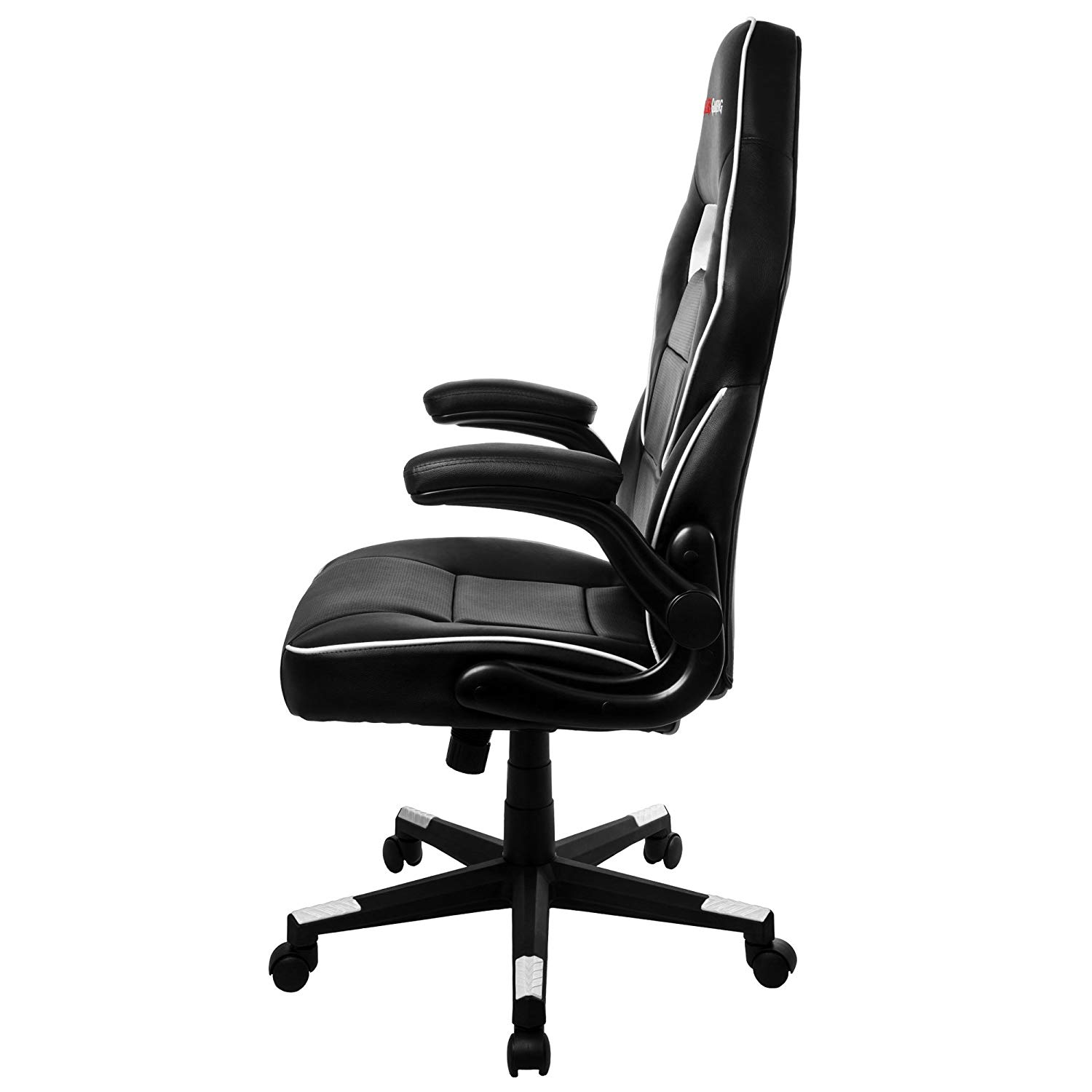 Silla gaming - Mars Gaming MGC117, Altura e inclinación ajustables, Reposabrazos abatible, Blanco