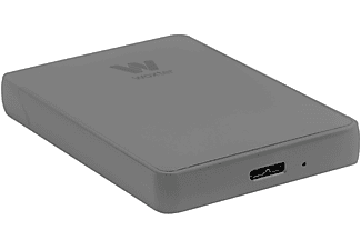 Caja disco 2.5 | Woxter i-Case 230 Titanium, 2.5 pulgadas, Gris