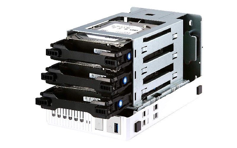 Servidor NAS - QNAP TS-351-4G, 3 Bahías, Intel® Celeron® J1800, 4GB RAM, 2 ranuras SSD, Blanco