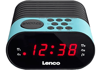 LENCO CR-07 ébresztőórás rádió, kék
