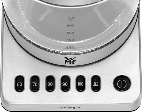 WMF KÜCHENminis Vario Wasserkocher (Edelstahl, 1 l, 1900 Watt)