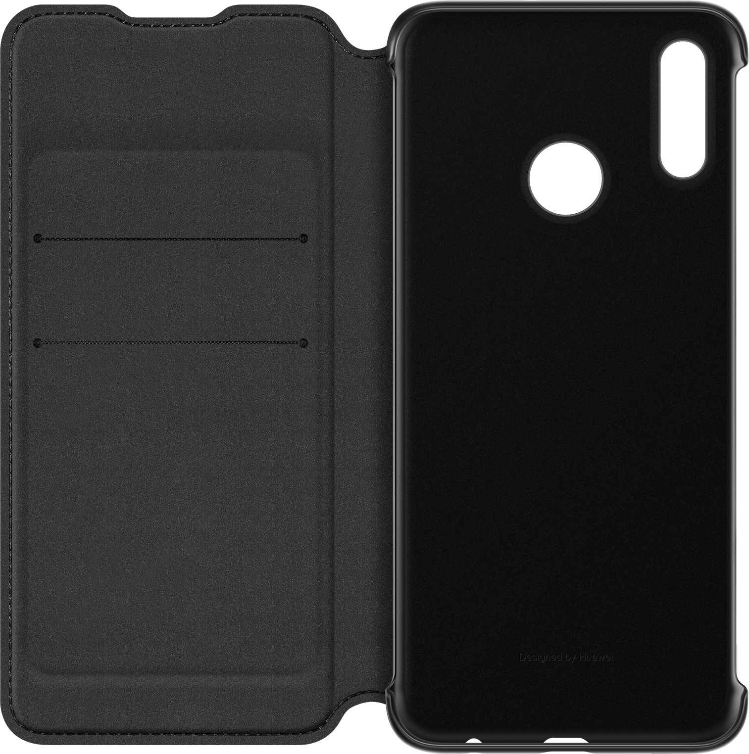 HUAWEI Flip Cover Bookcover, für Huawei P smart 2019, Schwarz