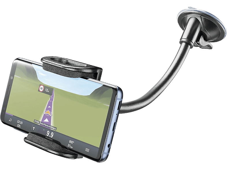 CELLULAR LINE Pilot Flexi - Flexible Smartphone-Halterung (Schwarz)