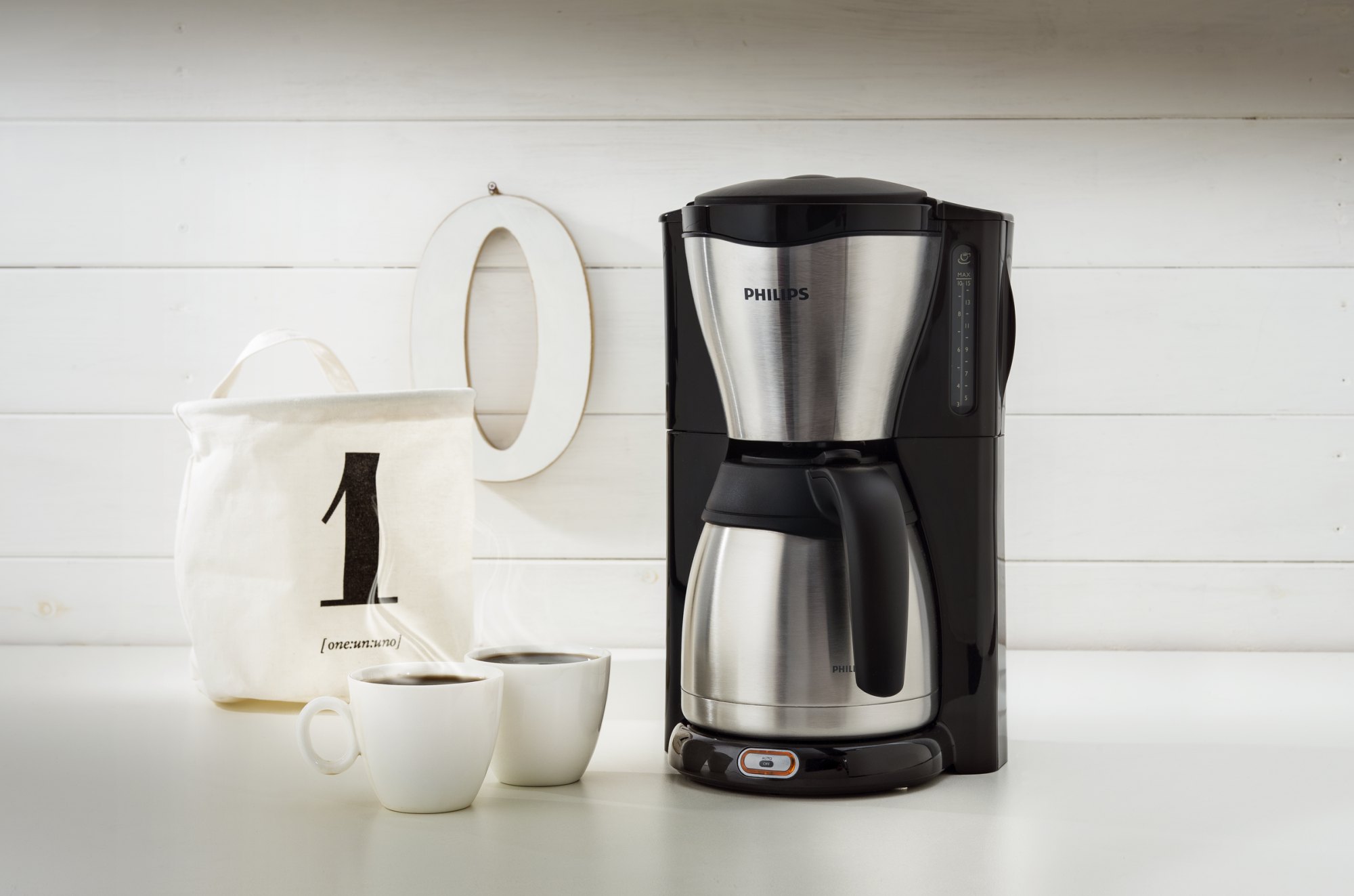 PHILIPS HD 7546/20 Gaia Kaffeemaschine Schwarz