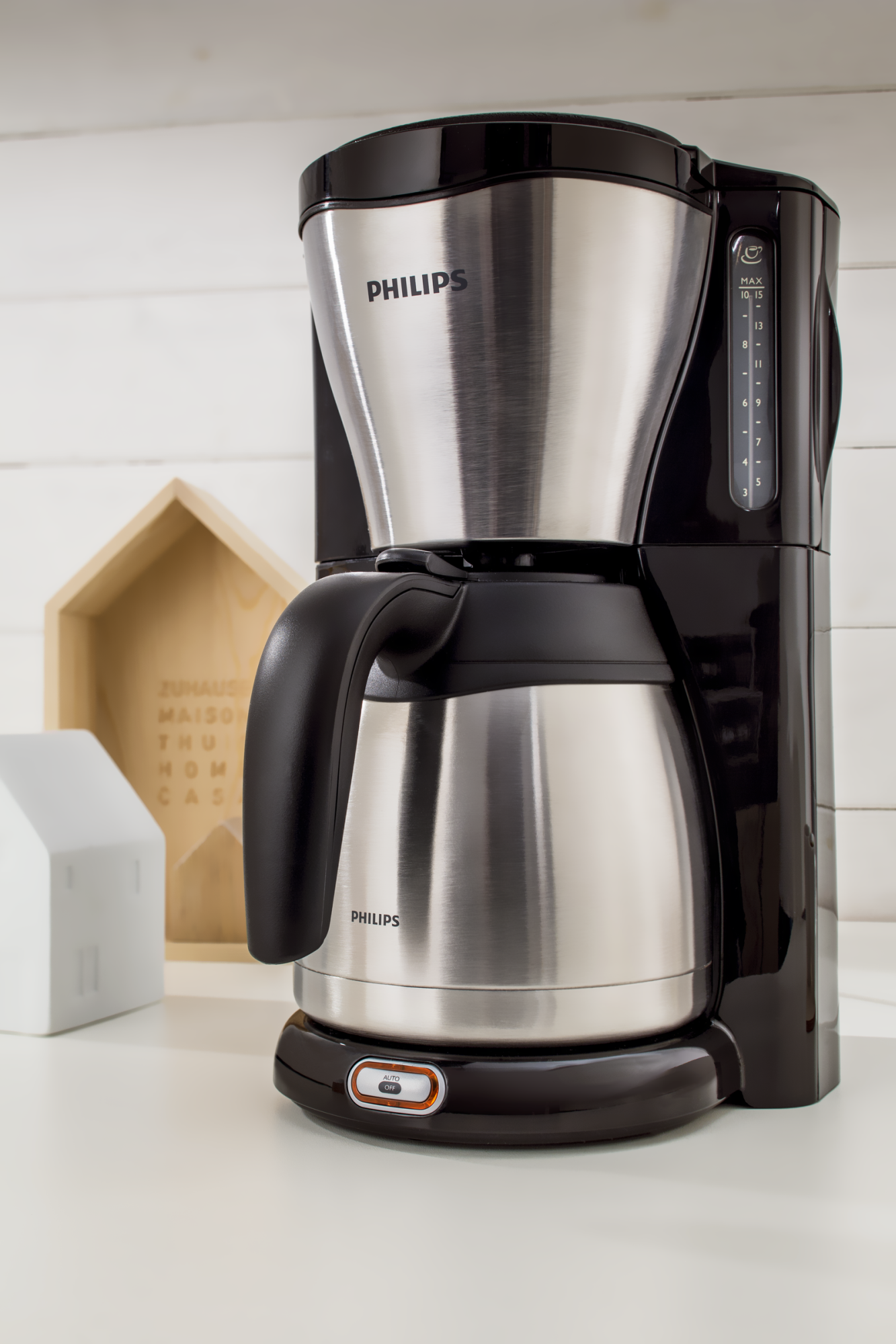 PHILIPS HD 7546/20 Gaia Kaffeemaschine Schwarz