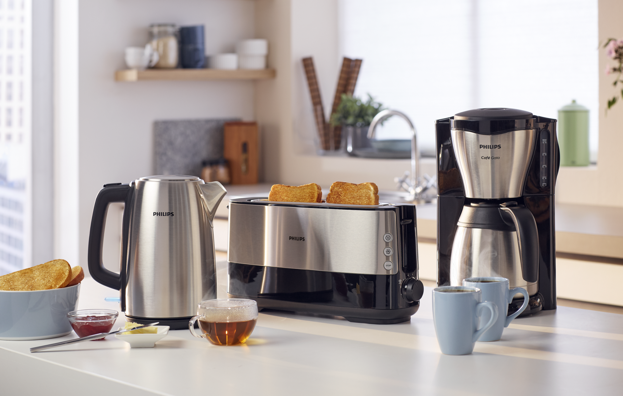 PHILIPS HD 7546/20 Gaia Kaffeemaschine Schwarz