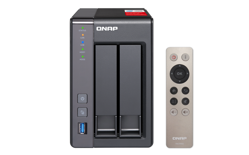 Servidor NAS- TS-251+-2G, 2 Bahías, Intel® Celeron®  2.0 GHZ, 2 GB DDR3, 2X GBE 2X USB3.0 2, Negro
