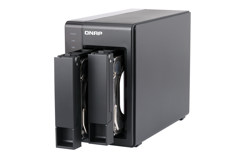 Servidor NAS- TS-251+-2G, 2 Bahías, Intel® Celeron®  2.0 GHZ, 2 GB DDR3, 2X GBE 2X USB3.0 2, Negro