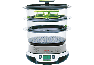 TEFAL VS4003 Vitacuisine Compact - Cuiseur vapeur (Noir/Argent)